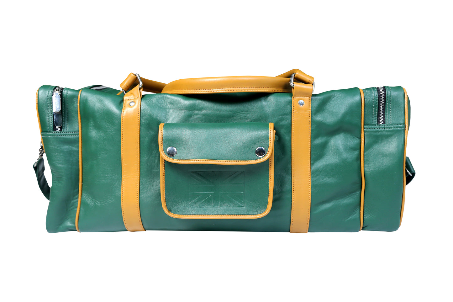 Taurus88 Cow Leather black Duffle Bag