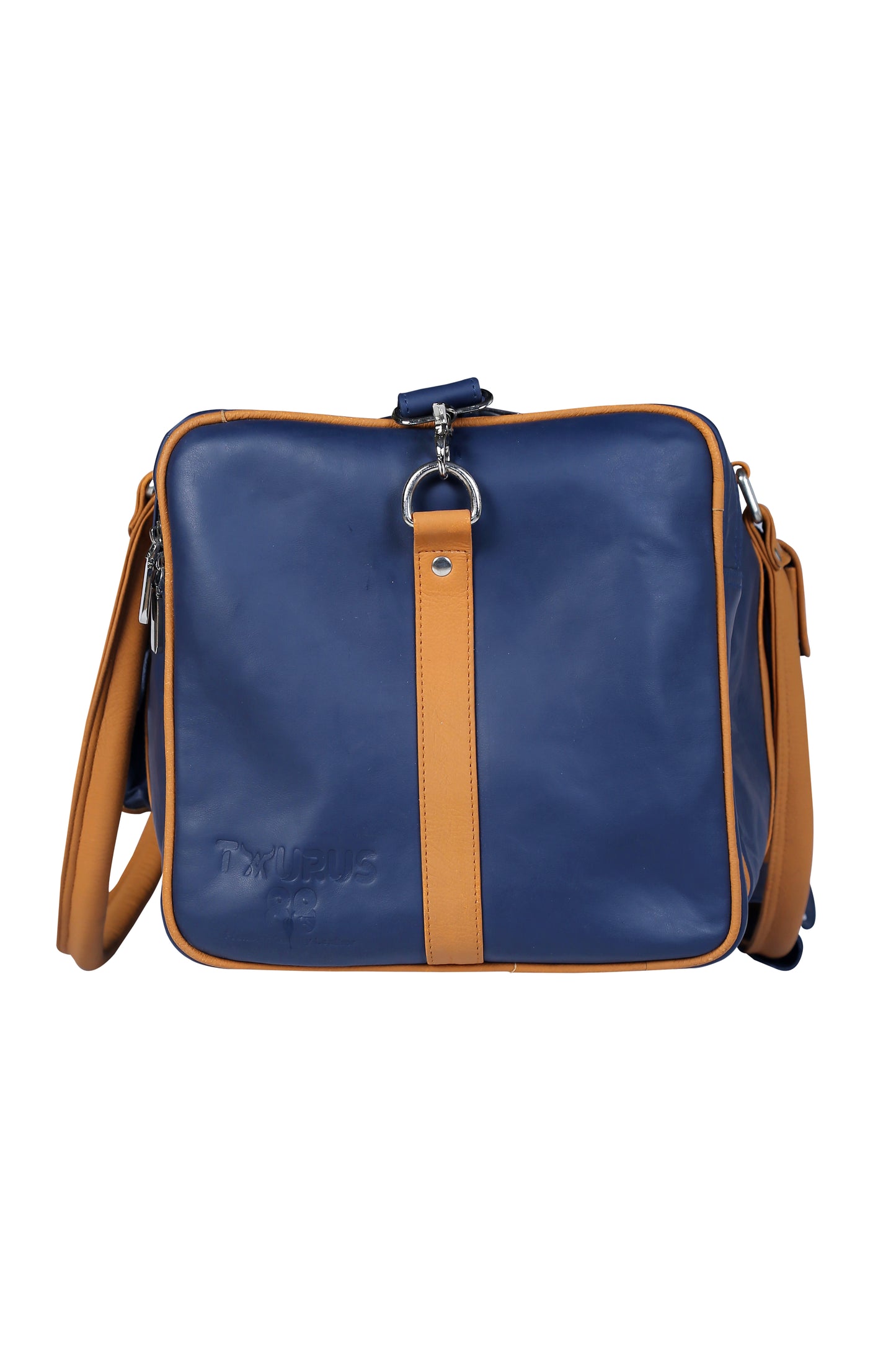 Taurus88 Cow Leather black Duffle Bag