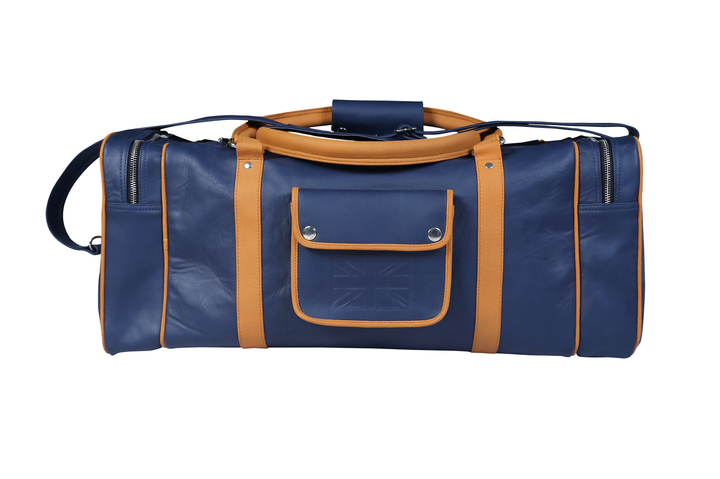 Taurus88 Cow Leather black Duffle Bag