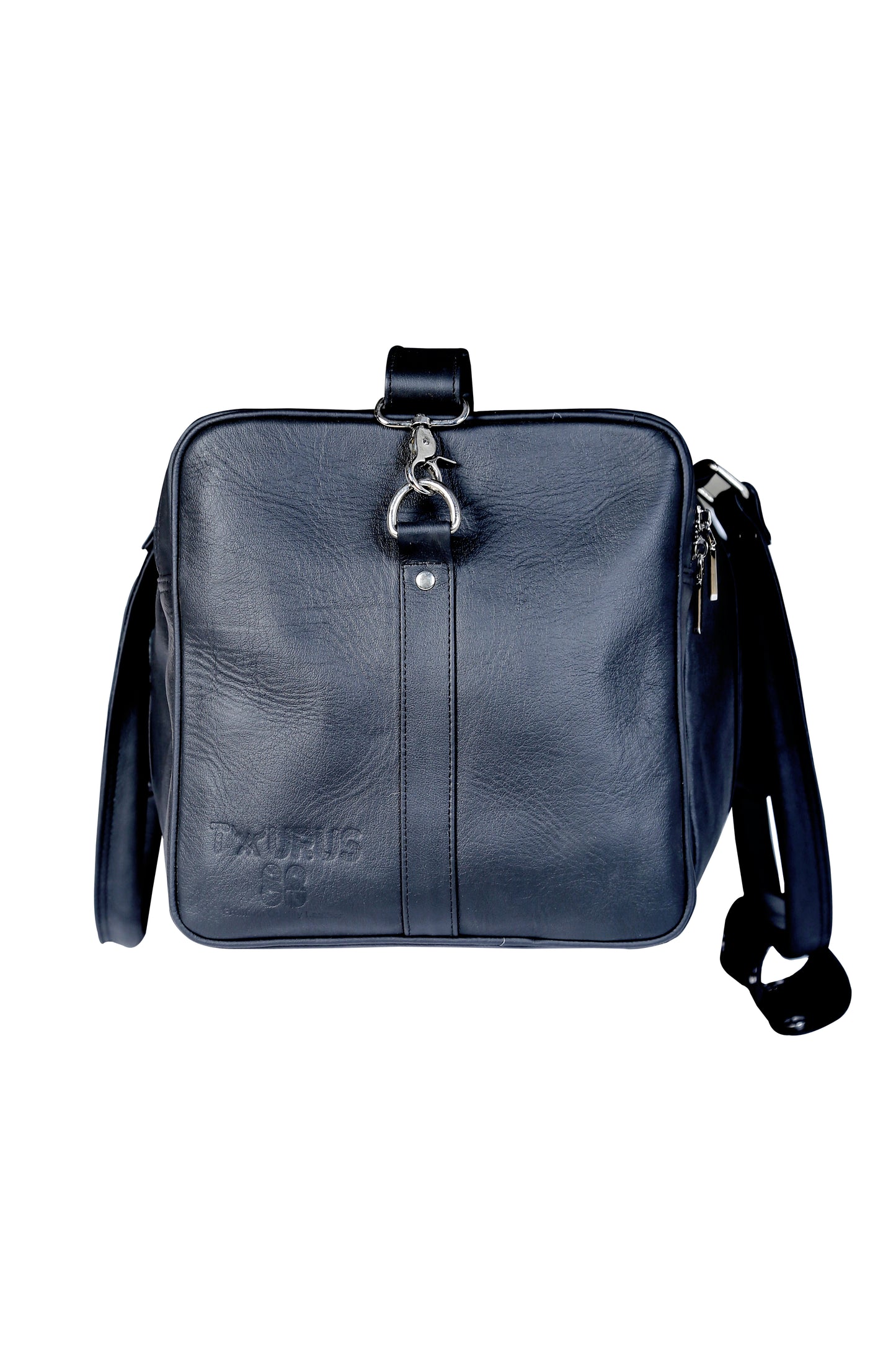 Taurus88 Cow Leather black Duffle Bag