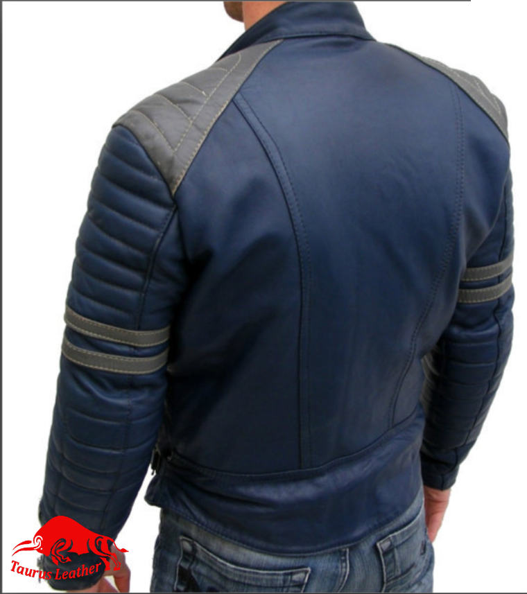 Taurus88 Blue Jacket With Grey contrast