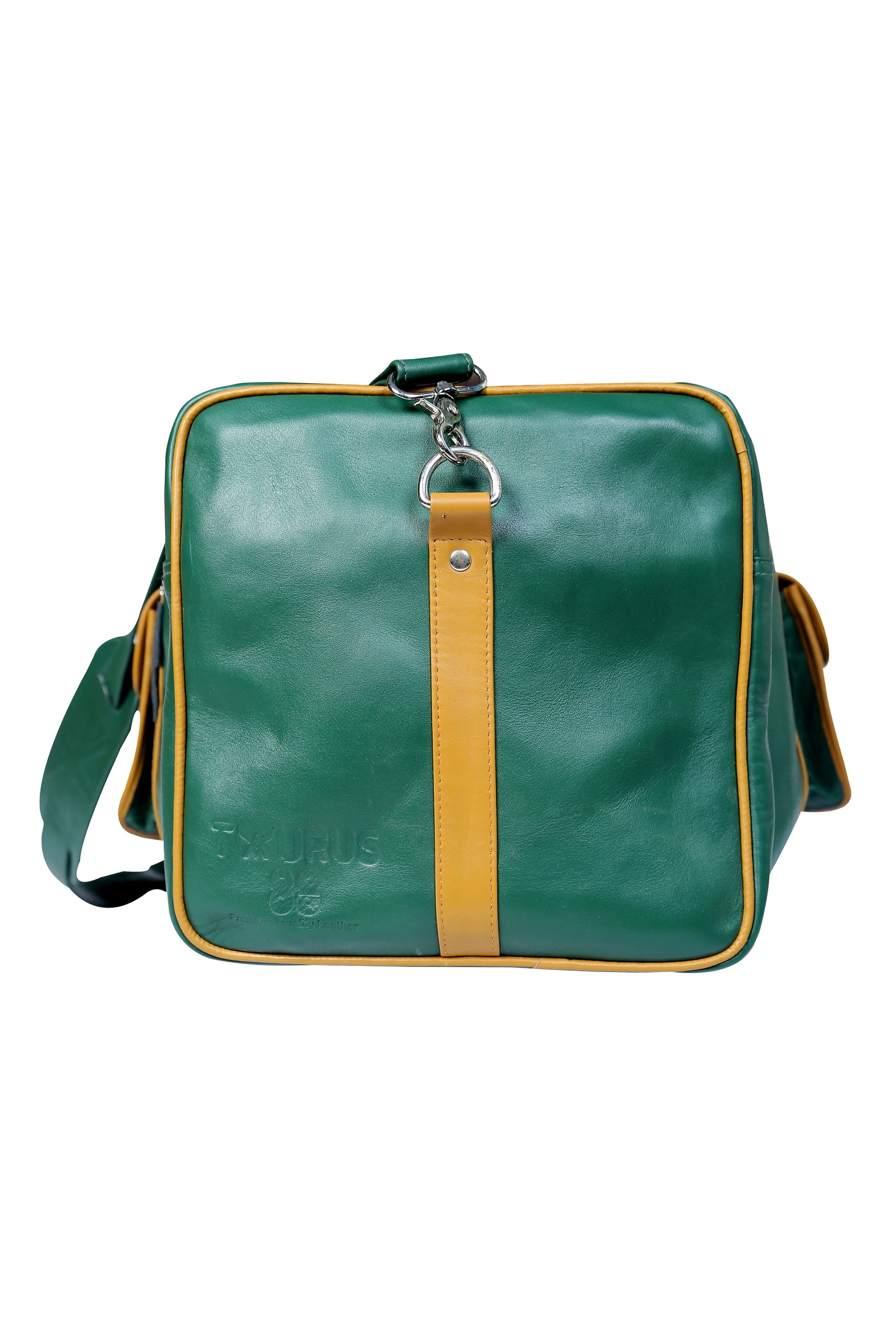 Taurus88 Cow Leather black Duffle Bag
