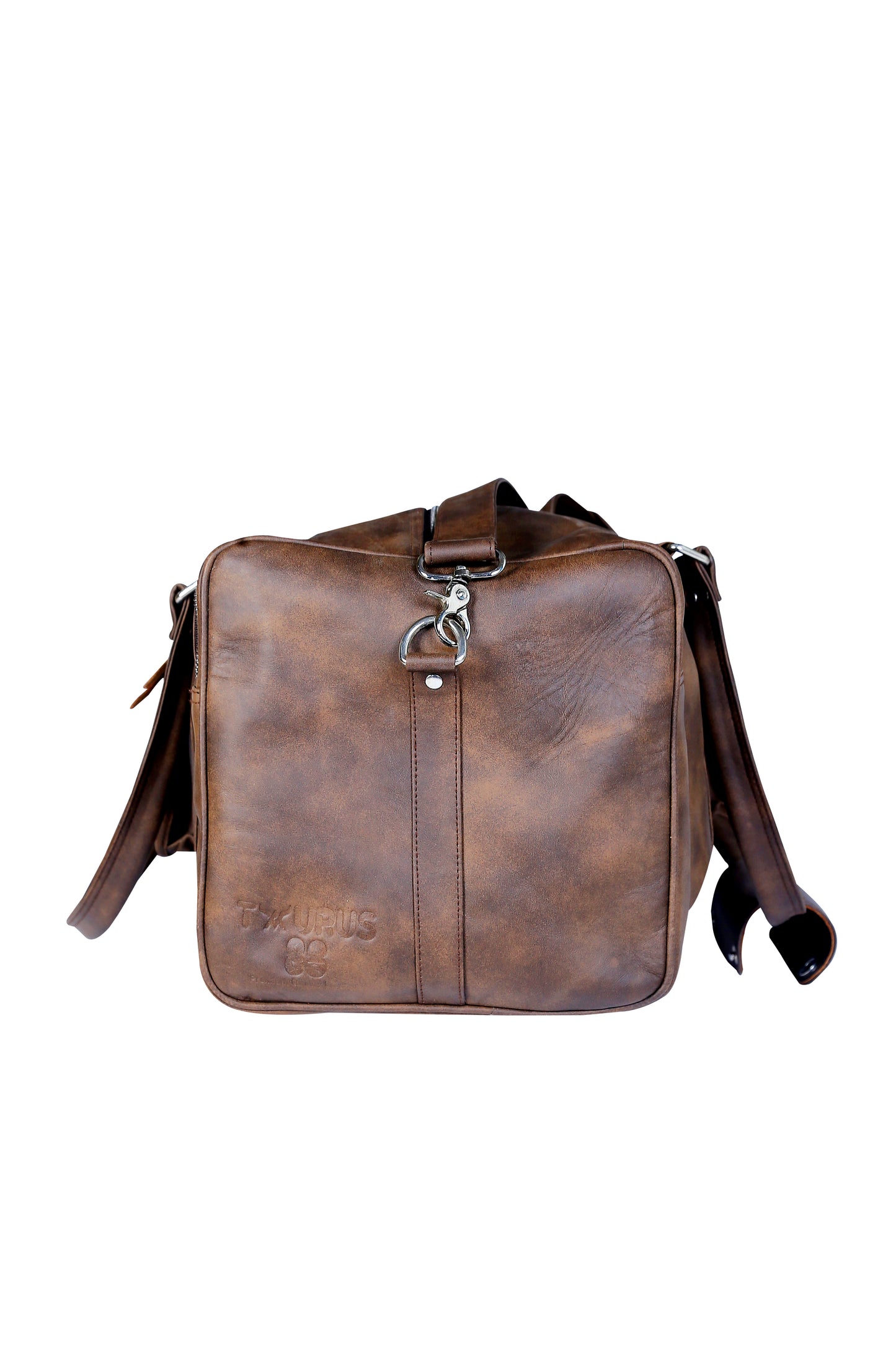 Taurus88 Cow Leather black Duffle Bag