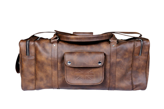 Taurus88 Cow Leather black Duffle Bag