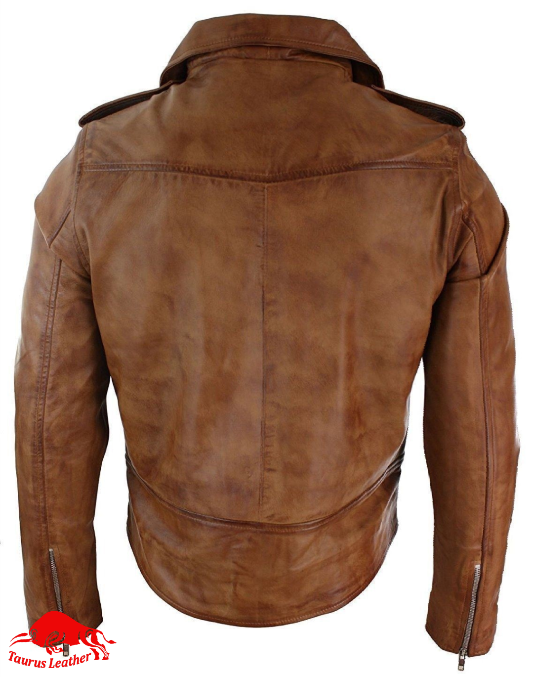 Taurus88 Antique Brown Cow Leather Jacket
